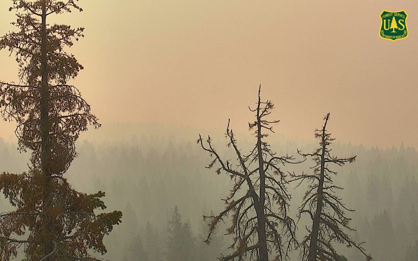 Alert Wildfire Dollar Point, CA Webcam smoke in Tahoe