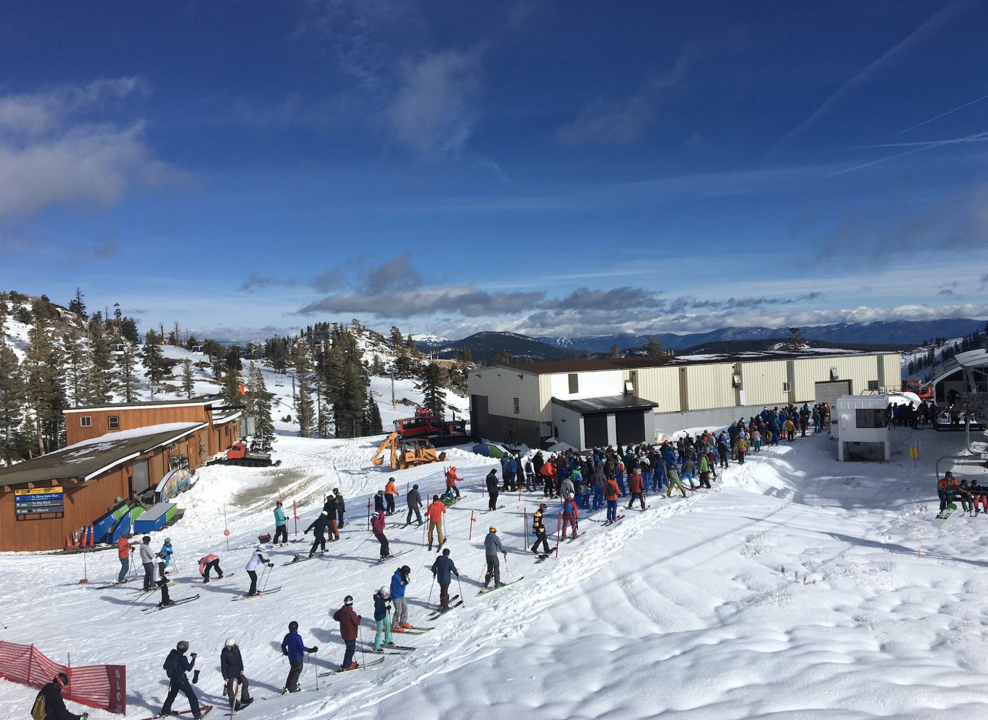 Squaw Valley lift lines Gold Coast Winter 2018