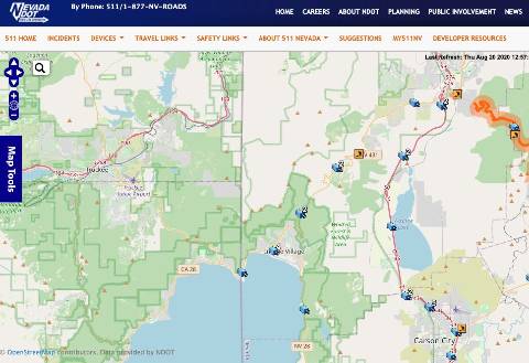 Nevada-DOT-Traffic-Camera-Map-Lake-Tahoe-Area-1