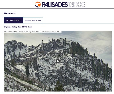 Palisades Tahoe Webcams - Squaw Valley Alpine Meadows Webcams