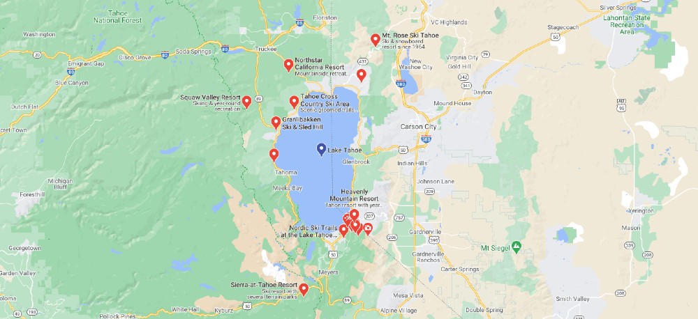 Ski Resort Guide | Lake Tahoe – California – Nevada