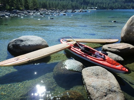 Tahoe rocks kayak SUP SLT