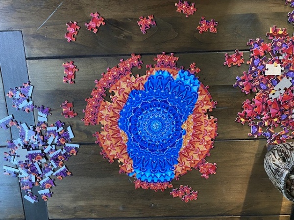 Lake Tahoe mandala puzzle