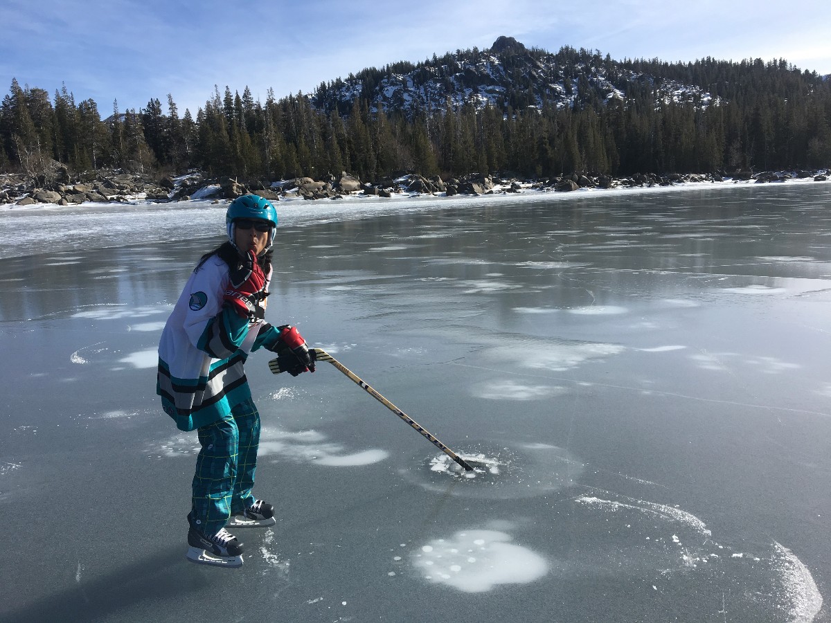 Backcountry Ice Hazards Backcountry Ice Skating hazard holes
