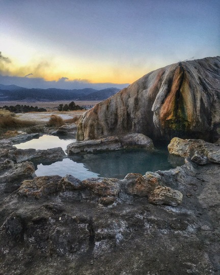 Travertine hot springs natural pool Travertine hot springs natural pool