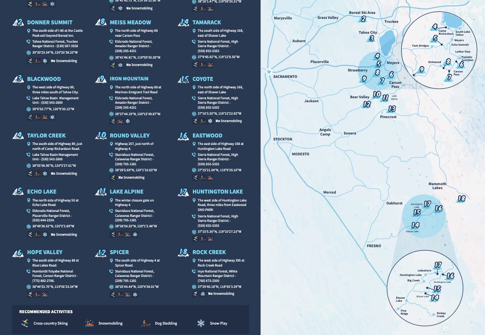 California Sno-Parks Map & Information