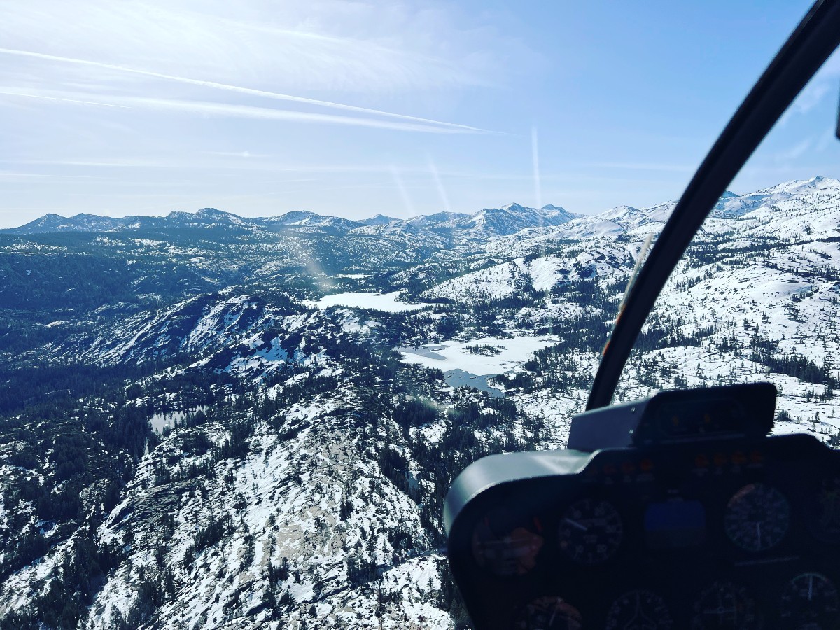 Tahoe Helicopter Lakes Winter Tour of Desolation Wilderness